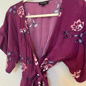 Yumi Kim Kimono Wrap Cropped Blouse from Anthropologie